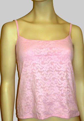 Flexees Lace Camisole w/ Underwire Bra (clr)
