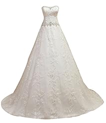 Strapless Corset   Waistline Lace  Beaded Pageant Dress  With Ruffles