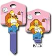 The Simpsons Homer Loveseat Kwikset KW1 House Key