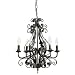 Wrought Iron 21 Inch Large Chandelier