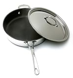 Cuisinox Elite 3 Quart Covered Saute Pan with Excalibur coating