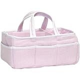 Trend Lab Gingham Seersucker Storage Caddy, Pink