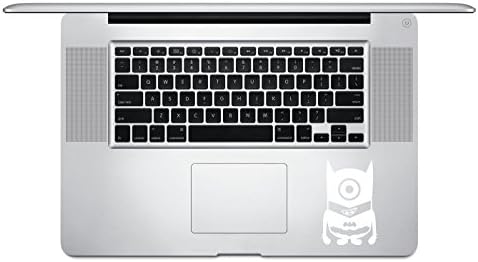Minion Inspired Batman - Macbook/Laptop Trackpad/Keyboard Vinyl Decal Sticker - White