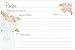 Mason Jar Floral Recipe Cards (Set of 50) 4 x 6 Double Sided Cards