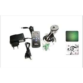 Laser Show Projector with Sound Activation Stereo Speakers and Mp3 Player