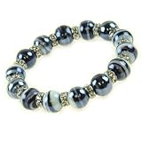 41CFz2mYO L. SL160  Black Crystal Bracelet