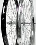 Wheel Master Front Bicycle Wheel 24 x 1.75 36H, Steel, Bolt On, Silver