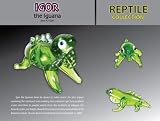 Igor the Iguana Looking Glass Torch SculptureIMAGE