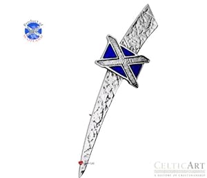 Celtic Art Sterling Silver Kilt Pin (KP065EN)