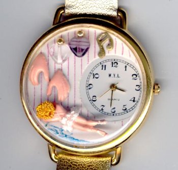 Whimsical Watches Watches, Massage Therapist Gold Watch, Womens Watches, Womens Whimsical Watches Watches