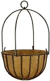 Outdoor Living : Gardman Blacksmith Deep Hanging Basket With Liner - 400mm (16") Black