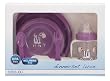 purple dinner set
