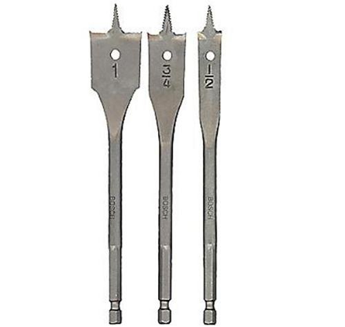 Tools: Bosch SB5003 Rapid Feed 3 Piece 1 Inch, 3/4 Inch, and 1/2 Inch Spade Drill Bit Assortment