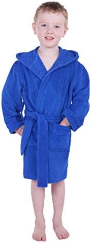 Kids' Unisex Terry Bathrobe (Splash) in Healthy, Eco Friendly Bamboo Viscose
