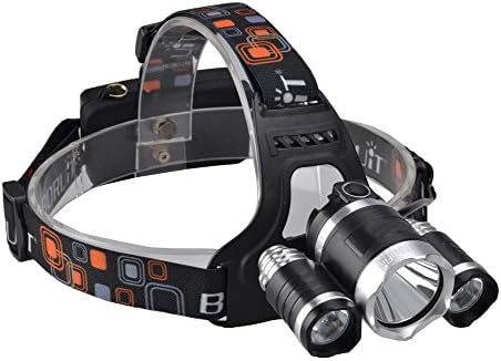 3*CREE XML T6 Ultra Brightness Powerful LED Rechargeable Lamp Headlight Headlamp for Camping, Hiking, Caving, Mining etc