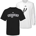 San Antonio Spurs adidas Short/Long Sleeve T-Shirt Combo Pack