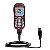 IMAGE OF Classic Straight USB Cable for the Motorola C250 C256 C257 with Power Hot Sync and Charge capabilities - uses Gomadic TipExchange Technology