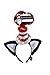 Dr. Seuss Cat in the Hat Deluxe Costume Ears Headband with Stovepipe Hat for Adults and Kids