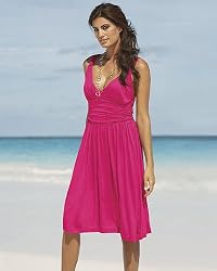 Newport News Knit Cummerbund Dress