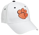 Clemson Adult White One-Fit Hat (Small)
