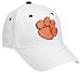 Clemson Adult White One-Fit Hat (Small)