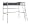 Dorel Home Products Round Post Metal Loft Bunk, Silver Image #1