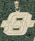 Anderson Jewelry Oklahoma State Cowboys 5/8 Gold Charm