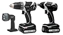 Panasonic EYC143B 14.4-Volt Cordless Lithium Ion Impact Wrench/Drill & Driver Combo Kit with Light