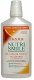 JASON Natural Cosmetics NutriSmile Mouthwash, Orange, Cinnamon & Mint, 16 Ounces