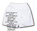 White Boxer Short with With what a deep devotedness of woe, I wept thy absence - o er...