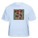 IMAGE OF Abstract Red Maple Leaves in Autumn - Light Blue Infant Lap-Shoulder Tee (12M)