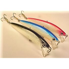 3 Custom Shallow Divers Set - N5A - Fishing Lures - Crankbaits - Plugs