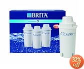 BRITA (�u���^) �|�b�g�^�򐅊� CLASSIC(�N���V�b�N) �����p�J�[�g���b�W 3�p�b�N
