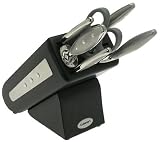 Cuisinart Ultra Edge 7-Piece Stainless-Steel Knife Set in Black Hardwood Block