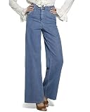 Newport News Jeanology Stretch High-Waist Wide-Leg Jeans