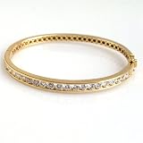 4 Carat 14KYG Diamond Bangle