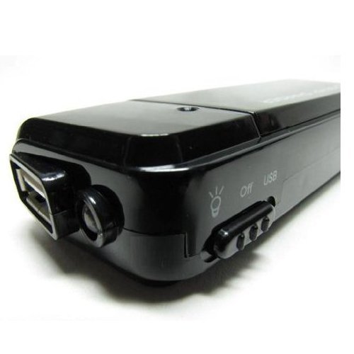 Flashlight-Black-For Anything Powered Via USB with Portable AA Battery Powered Emergency Charger