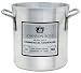 Stock Pot, 100 Qt., 20 Dia. X 18-1/8 D, Heavy Duty 6 Gauge Aluminum, Silver Label, Heavy Duty Commercial