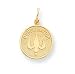 14k Confirmation with Dove Medal Pendant