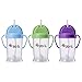 Zoli Baby Bot XL Straw Sippy Cup 9 oz - 3 Pack, Blue/Green/Purple
