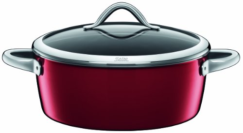 Silit 0128.1868.11 Schmortopf mit Deckel 28 cm Vitaliano Rosso