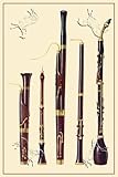 Art Poster, Dolciano, Oboe da Caccia, Oboe, Basset Horn and Bassoon - 18.75 x 27.5