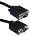 QVS CC320B-25 25 ft. Premium VGA HD15 Male to Female Tri-Shield Extension Black Cable