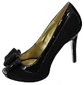 Nine West Womens Loreteo Peep Toe Pump Black