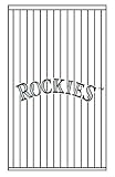 Roller & Solar Shades MLB Colorado Rockies Jersey Logo - White B
