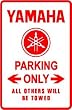 YAMAHA PARKING ONLY japan bike street sign