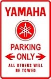 YAMAHA PARKING ONLY japan bike street sign