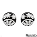 ROSATO Made in Italy Dazzling Earrings With Cubic zirconia Well Made in Two tone Enamel and 925 Sterling silver. Total item weight 12.5g Length 21mm