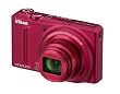 Nikon Coolpix S9100 Digitalkamera (12 Megapixel, 18-fach opt. Zoom, 7,5 cm (3 Zoll) Display, Full-HD Video, bildstabilisiert) rubinrot