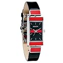 Nixon Elle Women's Watch - Black Red Dial / Black Red Band